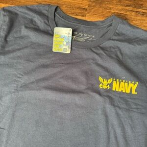 Grunt Style Men's T-Shirt USN Navy Semper Fortis- Navy Blue 3XL NEW Skull Anchor